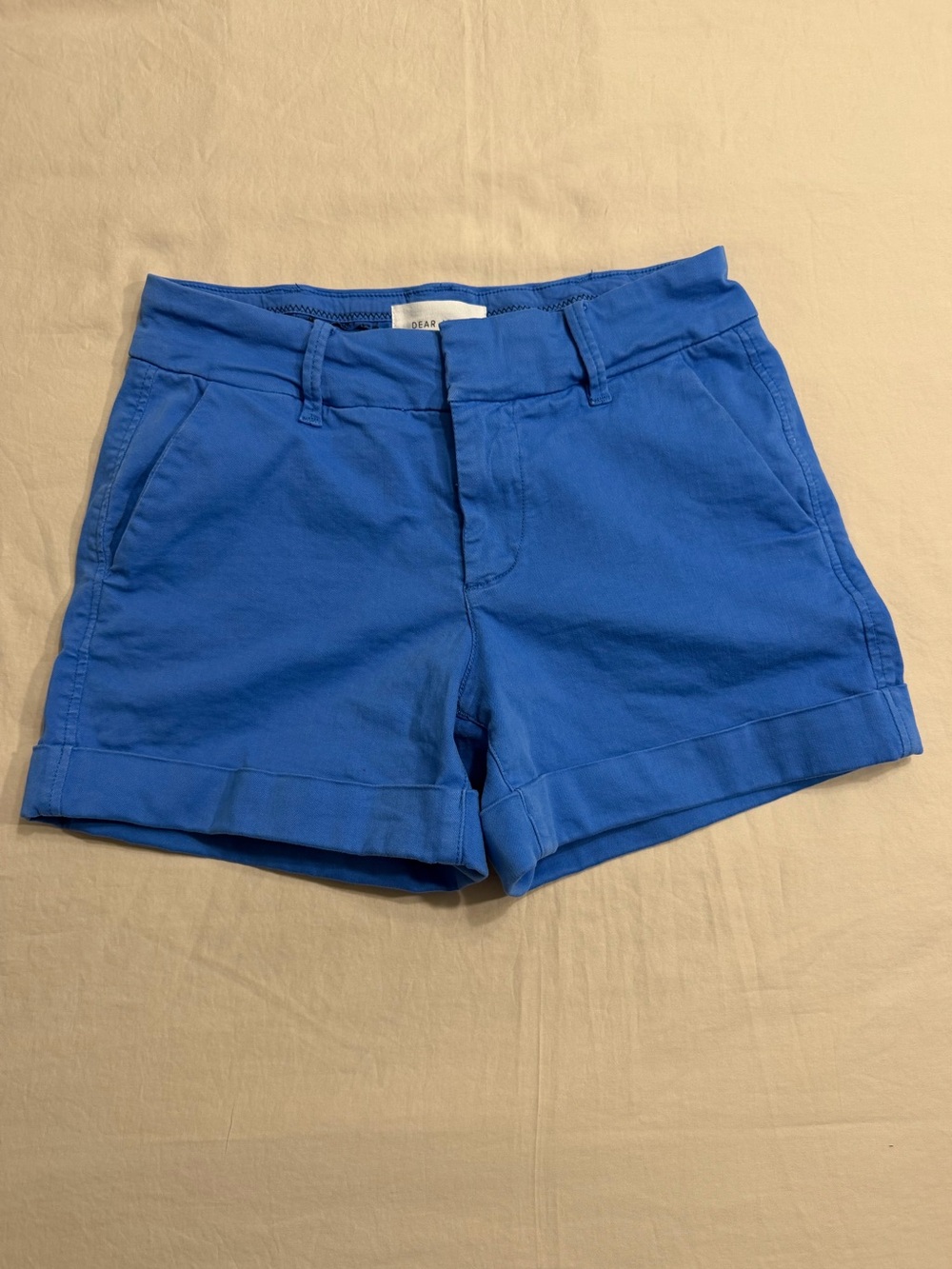 Dear John Cuffed Chino Shorts Size 26 Blue